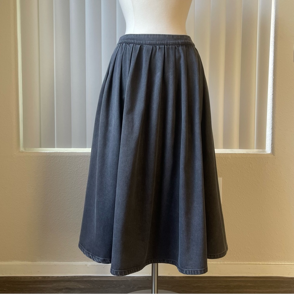 MIMI A-Line Denim Skirt Made in Italy Size: M/27/28